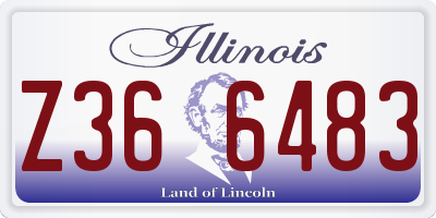 IL license plate Z366483