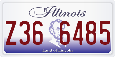 IL license plate Z366485
