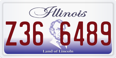 IL license plate Z366489