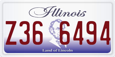 IL license plate Z366494
