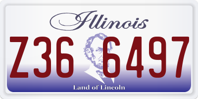 IL license plate Z366497