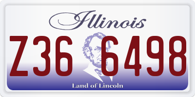 IL license plate Z366498