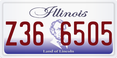 IL license plate Z366505