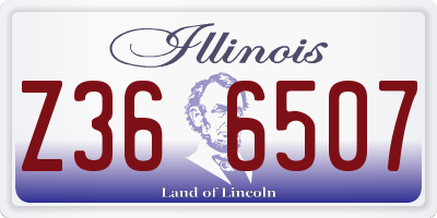 IL license plate Z366507