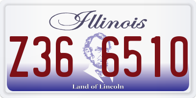 IL license plate Z366510