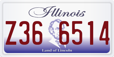 IL license plate Z366514