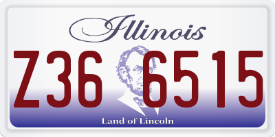 IL license plate Z366515