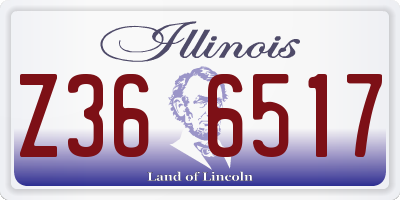 IL license plate Z366517