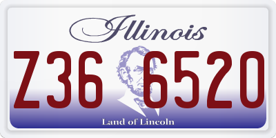 IL license plate Z366520