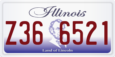 IL license plate Z366521