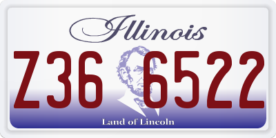IL license plate Z366522