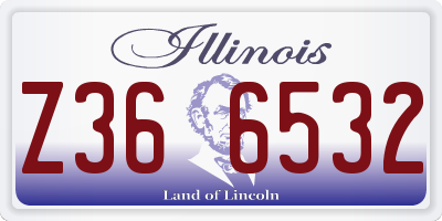 IL license plate Z366532