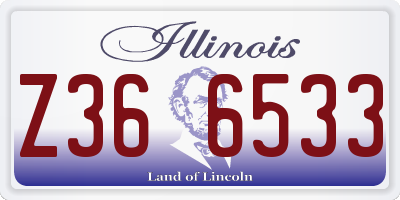 IL license plate Z366533