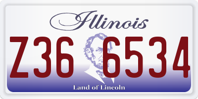 IL license plate Z366534