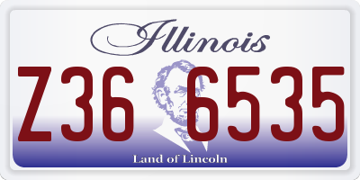 IL license plate Z366535