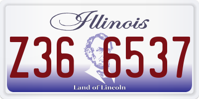 IL license plate Z366537