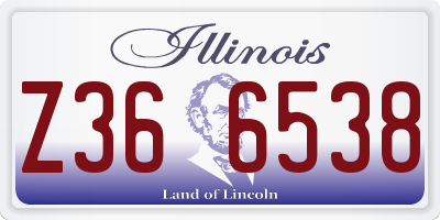 IL license plate Z366538