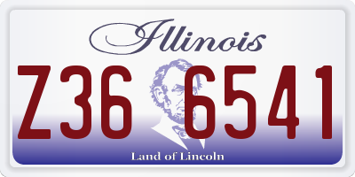 IL license plate Z366541