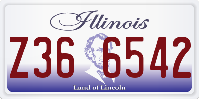 IL license plate Z366542