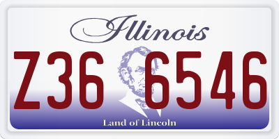 IL license plate Z366546