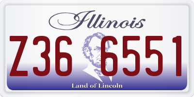 IL license plate Z366551