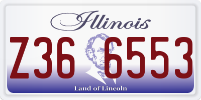 IL license plate Z366553