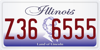 IL license plate Z366555