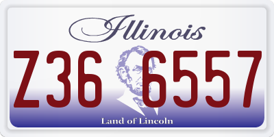 IL license plate Z366557