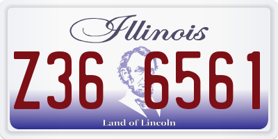IL license plate Z366561