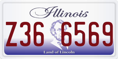 IL license plate Z366569