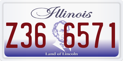 IL license plate Z366571