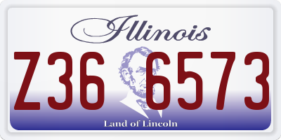 IL license plate Z366573