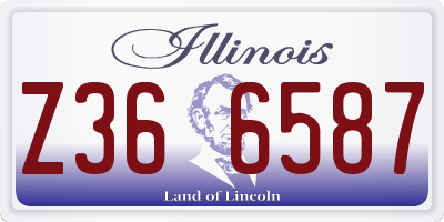 IL license plate Z366587