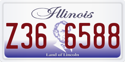 IL license plate Z366588