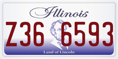 IL license plate Z366593