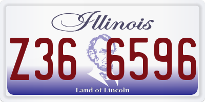 IL license plate Z366596
