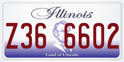 IL license plate Z366602