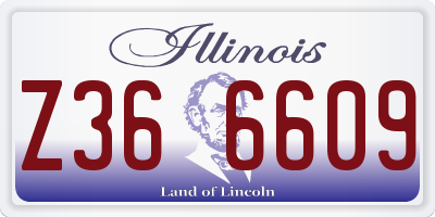IL license plate Z366609