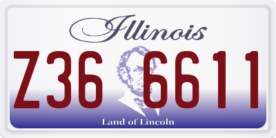 IL license plate Z366611