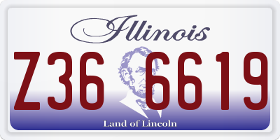 IL license plate Z366619