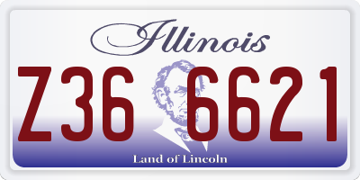 IL license plate Z366621
