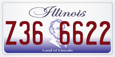 IL license plate Z366622