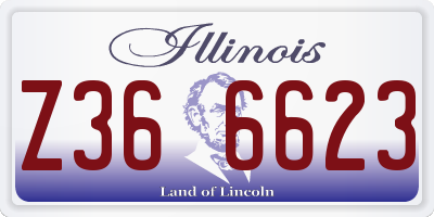 IL license plate Z366623