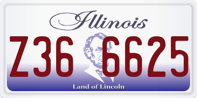 IL license plate Z366625