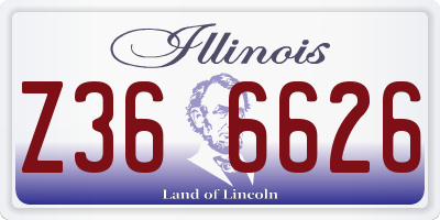 IL license plate Z366626