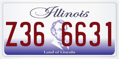 IL license plate Z366631