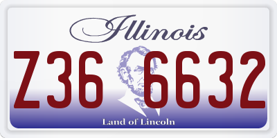 IL license plate Z366632