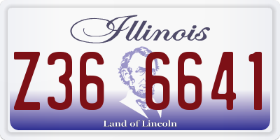 IL license plate Z366641