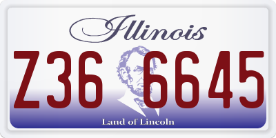 IL license plate Z366645