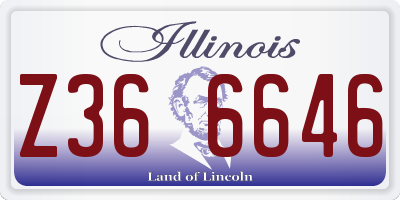 IL license plate Z366646